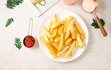 狼牙土豆波浪薯波紋薯半成品廠家供應